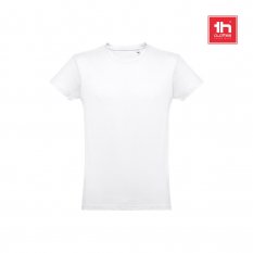 THC LUANDA WH. Mužské tričko z bavlny vo forme trubice. Biela farba