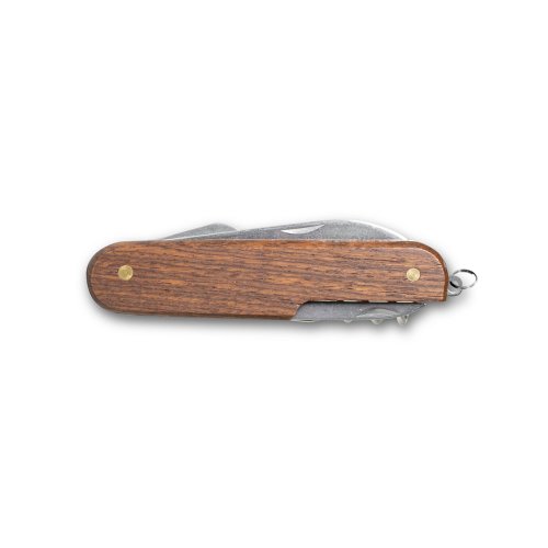 BELPIANO. Multifunkčný vreckový nôž z nehrdzavejúcej ocele a dreva