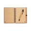 DICKENS A5. Špirálový zápisník B6 z bambusu s recyklovaným papierom