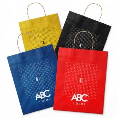 Papírové kraftové tašky barevné