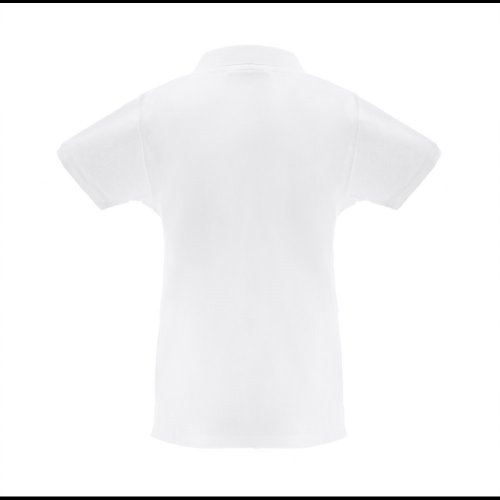 THC MONACO WOMEN WH. Dámska krátky rukávová polo košeľa z kardovaného bavlny