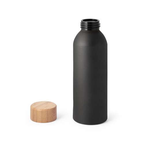 QUETA. Hliníková fľaša s bambusovým viečkom 550 ml