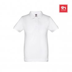THC ADAM KIDS WH. Polo tričko s krátkym rukávom pre deti (unisex). Biela farba