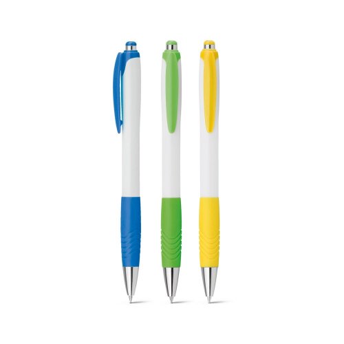 ABISKO. Kuličkové pero - Typ potisku a počet barev: Digitální UV tisk, 4 barvy, Umístění a max. velikost potisku: Side clip, 50 x 6, Počet kusů: 450