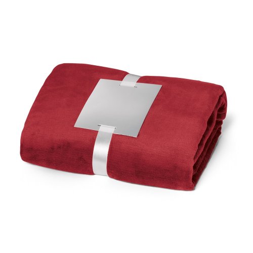 DYLEAF. Flísová deka s páskou na personalizáciu z (240 g/m²)