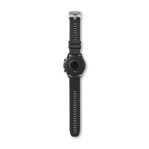 IMPERA II. Inteligentné hodinky so silikónovým remienkom - Typ potlače a počet farieb: Gravírovanie laserom, 1 farba, Umiestnenie a max. veľkosť potlače: Bočný klip, 15 x 4, Počet kusov: 1