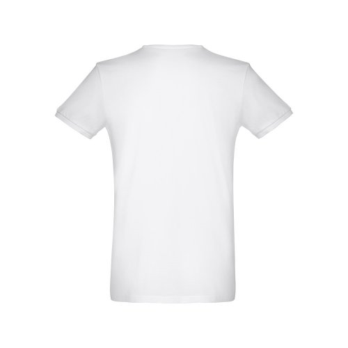 THC SAN MARINO WH. Mužské krátky rukávový tričko z hladkej bavlny. Biela farba