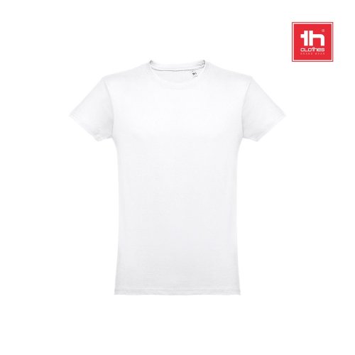 THC LUANDA WH. Pánské tričko z tubulární bavlny. Bílá barva