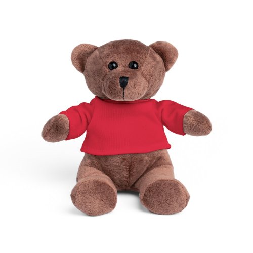 BEAR. Plyšová hračka medvedíka s tričkom - Typ potlače a počet farieb: bez potlače, Umiestnenie a max. veľkosť potlače: bez potlače, Počet kusov: 250
