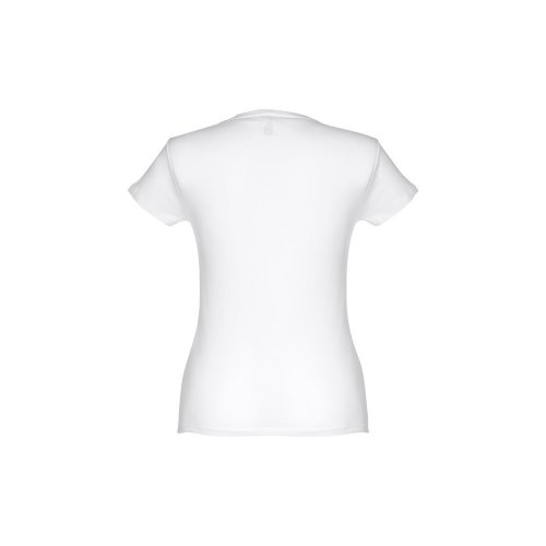 THC SOFIA WH. Dámske opaskové bavlnené tričko. Biela farba
