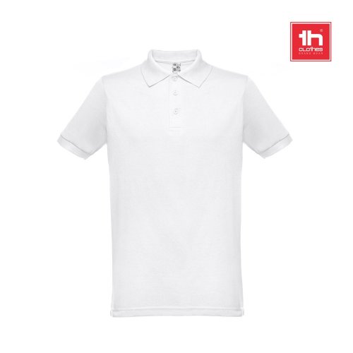 THC BERLIN WH. Pánské polo triko s krátkým rukávem. Bílá barva