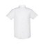 THC LONDON WH. Pánská oxfordská košile s krátkým rukávem. Bílá barva