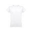 THC LUANDA WH. Mužské tričko z bavlny vo forme trubice. Biela farba