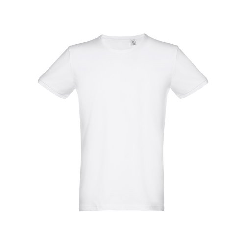 THC SAN MARINO WH. Mužské krátky rukávový tričko z hladkej bavlny. Biela farba